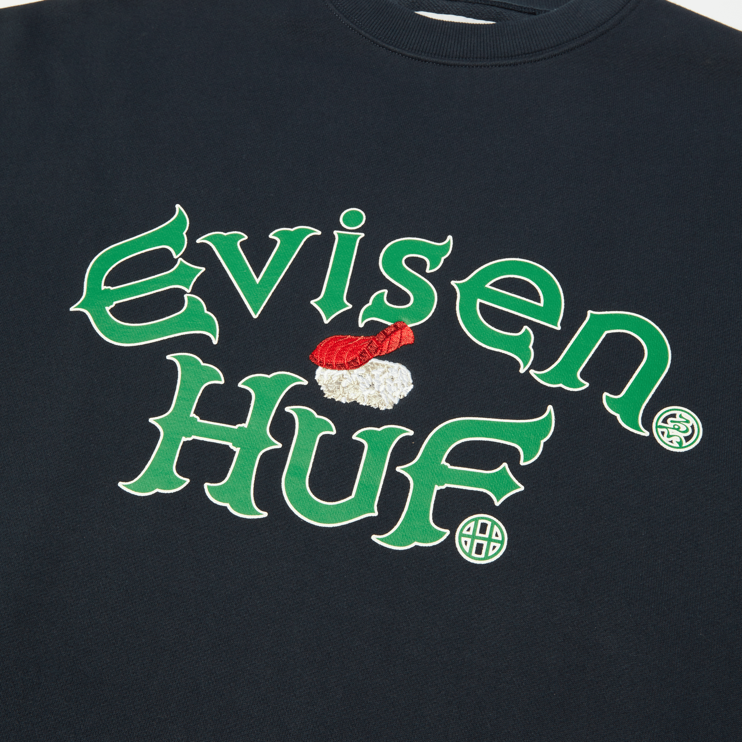 HUF x Evisen Sushi Crew Fleece Sweatshirt - Image 5