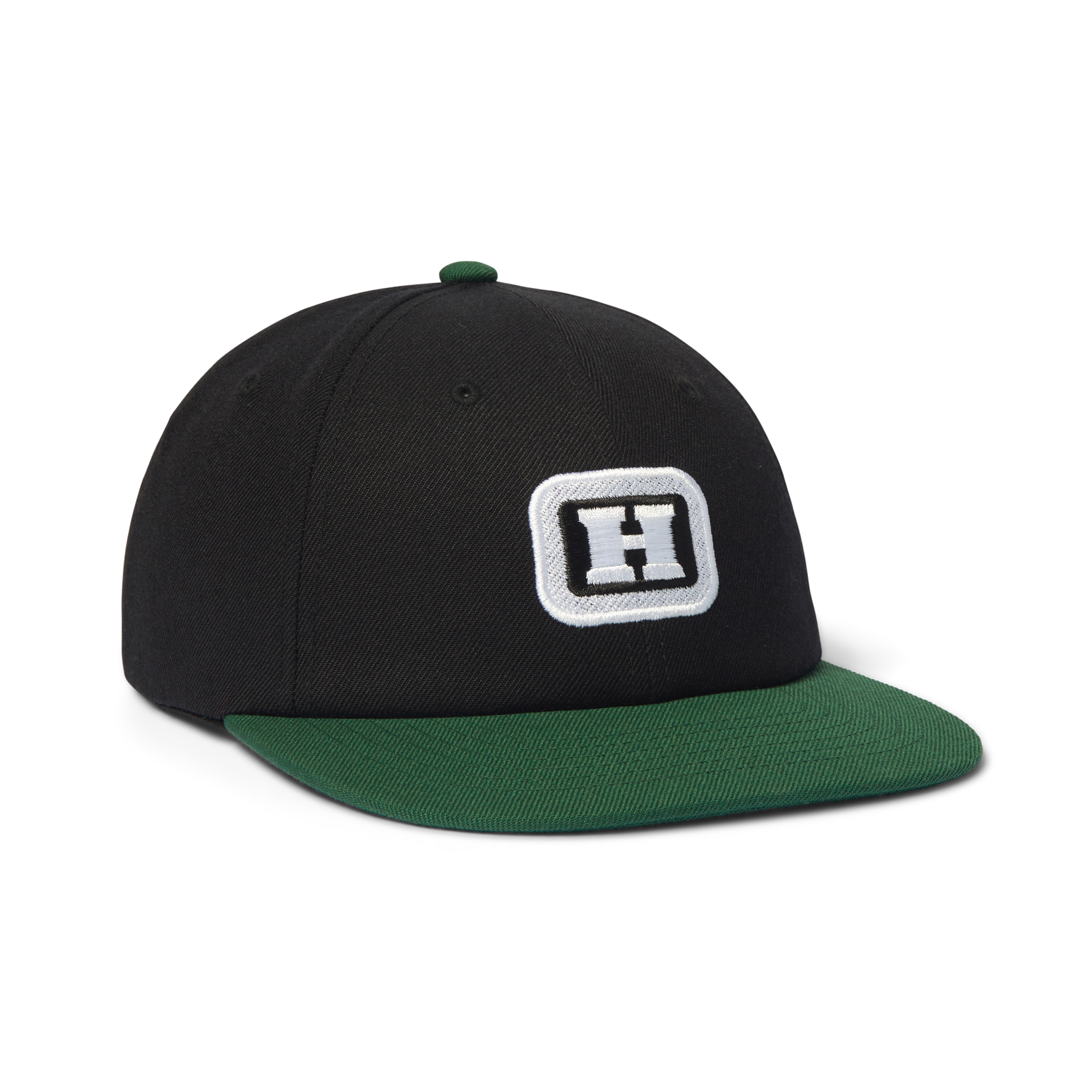 Serif H 6-Panel Snapback Hat